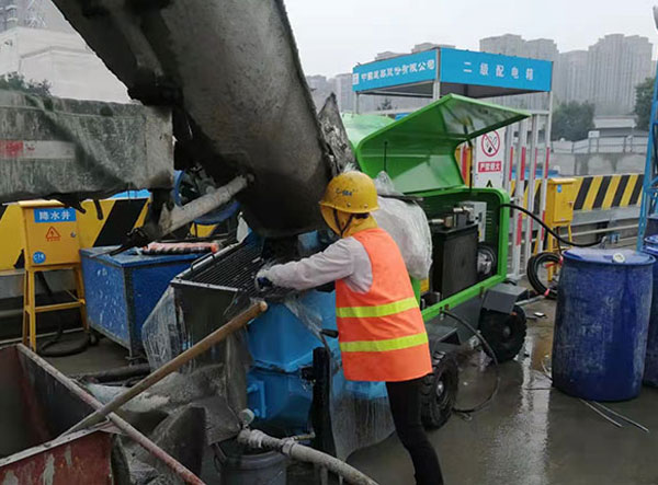 小型液壓泵送式濕噴機施工視頻